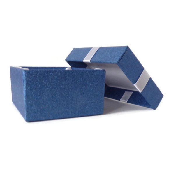 Jewelry Packing Boxes 69 Pcs Blue W/White 2354 - Picture 3 of 5